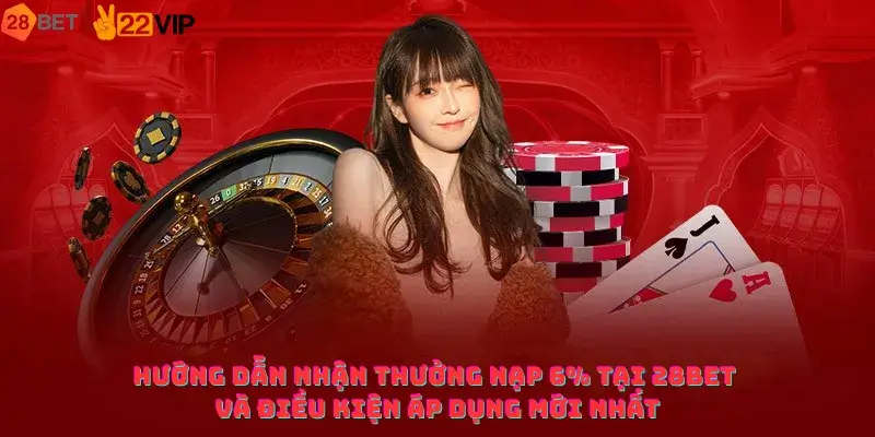 Hướng Dẫn Nhận Thưởng Nạp 6% Tại 28BET Và Điều Kiện Áp Dụng Mới Nhất